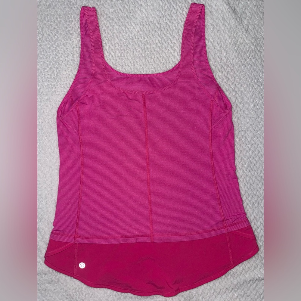 Lululemon Run Mod Moves Singlet Raspberry Glow - Picture 5 of 6